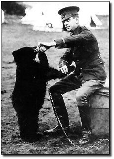 Гарри Колеуборн с медвежонком,1914 год.